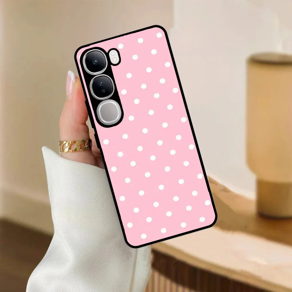 Pollaka Dot Glossy Metal Case Cover For Vivo - ShopOnCliQ