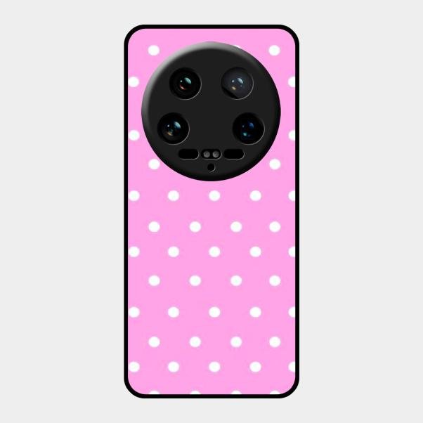 Pollaka Dot Glossy Metal Case Cover For Xiaomi 14 Ultra