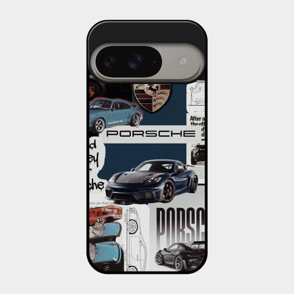 Porsche Group Art Glass Case Cover For Google Pixel 9 5G