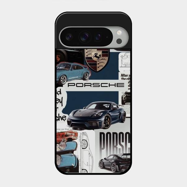Porsche Group Art Glass Case Cover For Google Pixel 9 Pro Xl