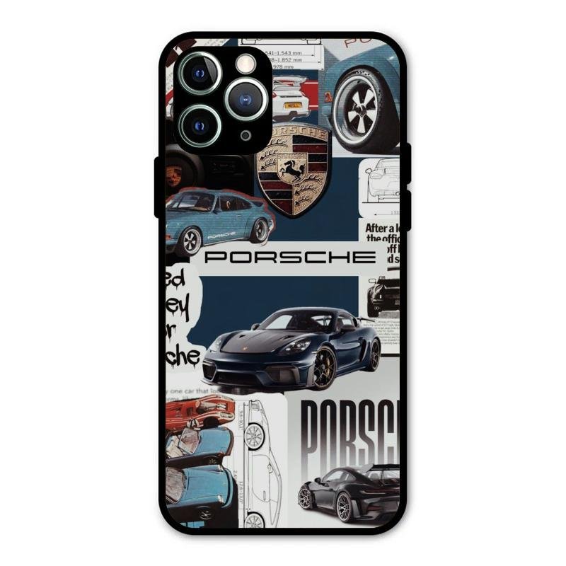 Porsche Group Art Glass Case Cover For iPhone 11 Pro Max