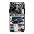 Porsche Group Art Glass Case Cover For iPhone 11 Pro