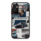Porsche Group Art Glass Case Cover For iPhone 11