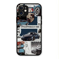 Porsche Group Art Glass Case Cover For iPhone 12