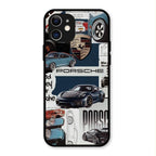 Porsche Group Art Glass Case Cover For iPhone 12