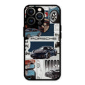 Porsche Group Art Glass Case Cover For iPhone 13 Pro Max