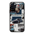 Porsche Group Art Glass Case Cover For iPhone 14 Plus