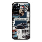 Porsche Group Art Glass Case Cover For iPhone 14 Plus