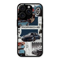 Porsche Group Art Glass Case Cover For iPhone 16 Pro Max