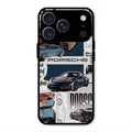 Porsche Group Art Glass Case Cover For iPhone 17 Pro Max