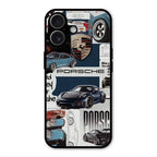 Porsche Group Art Glass Case Cover For iPhone 17