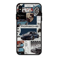 Porsche Group Art Glass Case Cover For iPhone XS Max