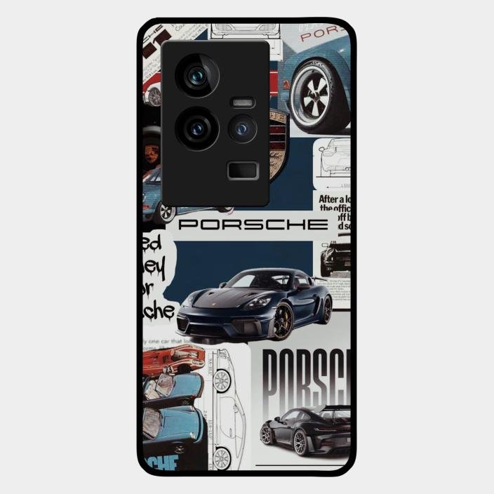 Porsche Group Art Glass Case Cover For Iqoo 11 5G