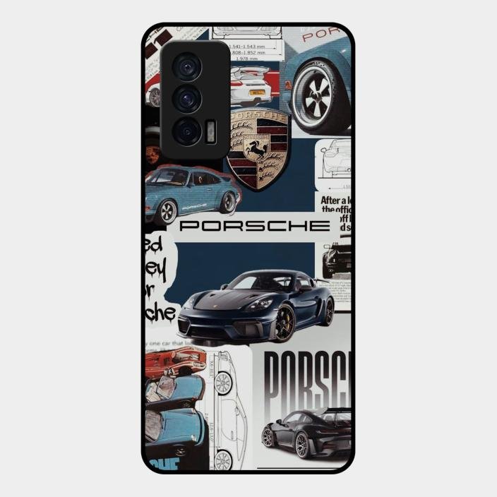 Porsche Group Art Glass Case Cover For Iqoo 7 5G