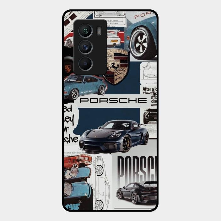 Porsche Group Art Glass Case Cover For Iqoo 9 Se 5G