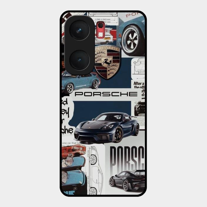 Porsche Group Art Glass Case Cover For Iqoo Neo 9 Pro 5G