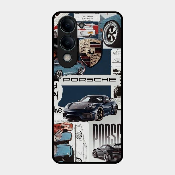 Porsche Group Art Glass Case Cover For Iqoo Z10 Lite