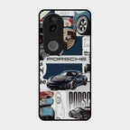 Porsche Group Art Glass Case Cover For Iqoo Z10R