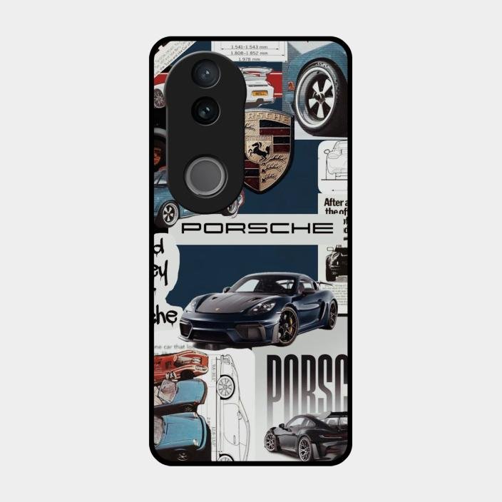 Porsche Group Art Glass Case Cover For Iqoo Z10R