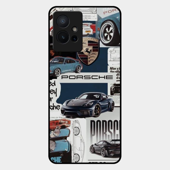 Porsche Group Art Glass Case Cover For Iqoo Z6 5G