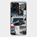 Porsche Group Art Glass Case Cover For Iqoo Z6 Lite 5G