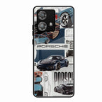 Porsche Group Art Glass Case Cover For Motorola Edge 40 5G