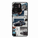 Porsche Group Art Glass Case Cover For Motorola Edge 40