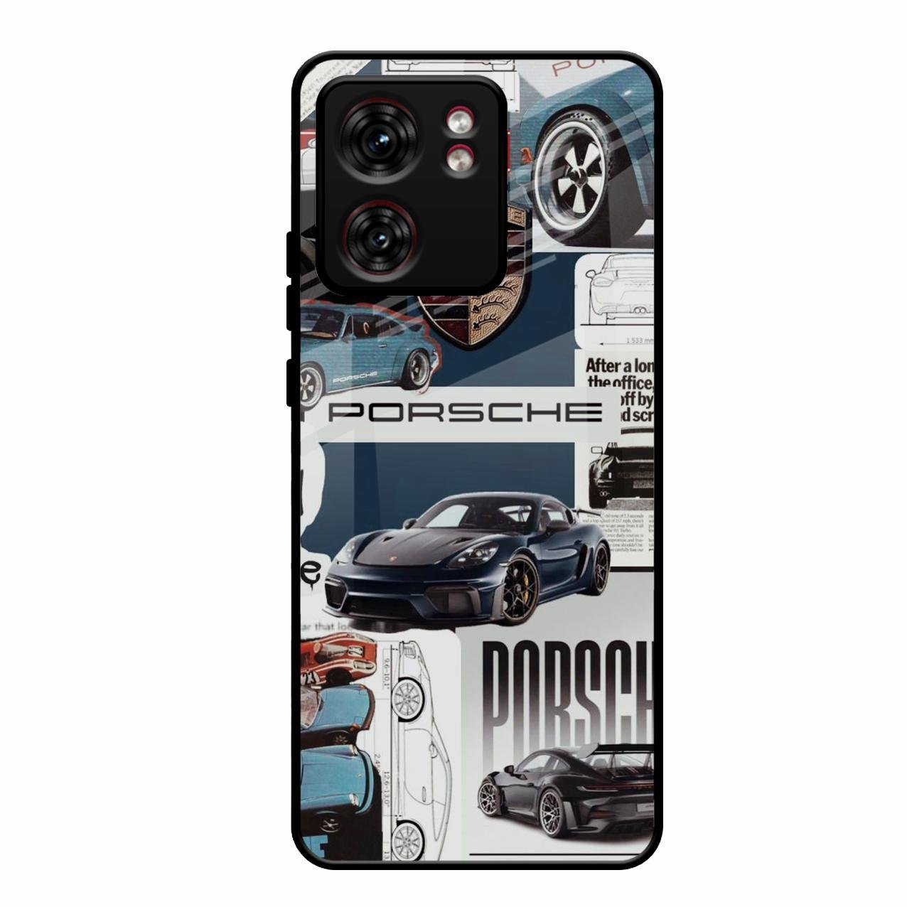 Porsche Group Art Glass Case Cover For Motorola Edge 40