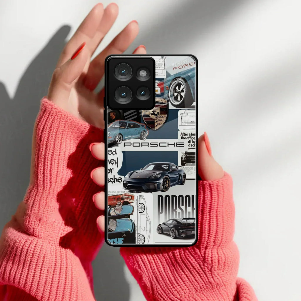 Porsche Group Art Glass Case Cover For Motorola - ShopOnCliQ