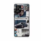 Porsche Group Art Glass Case Cover For Motorola G64 5G