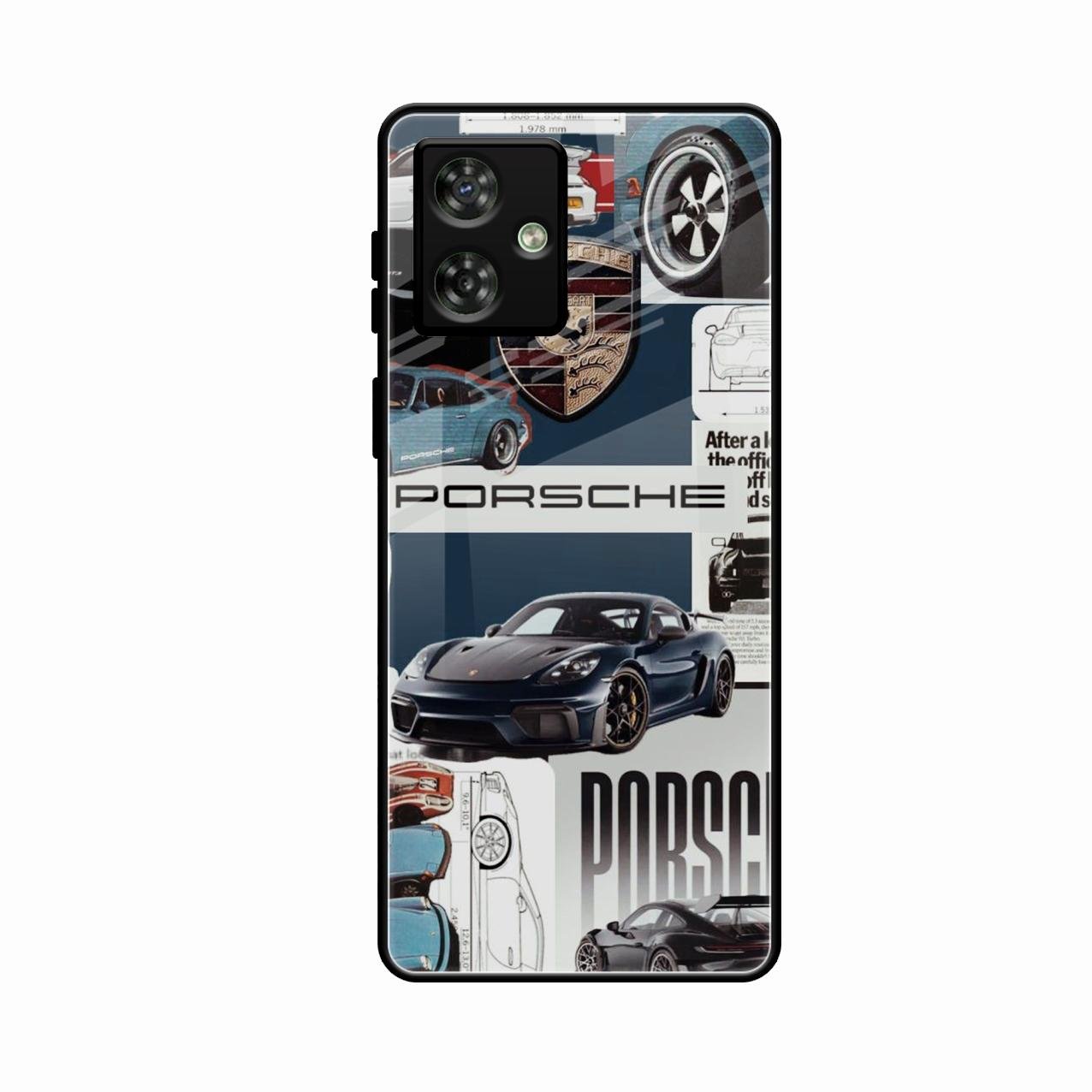 Porsche Group Art Glass Case Cover For Motorola G64 5G
