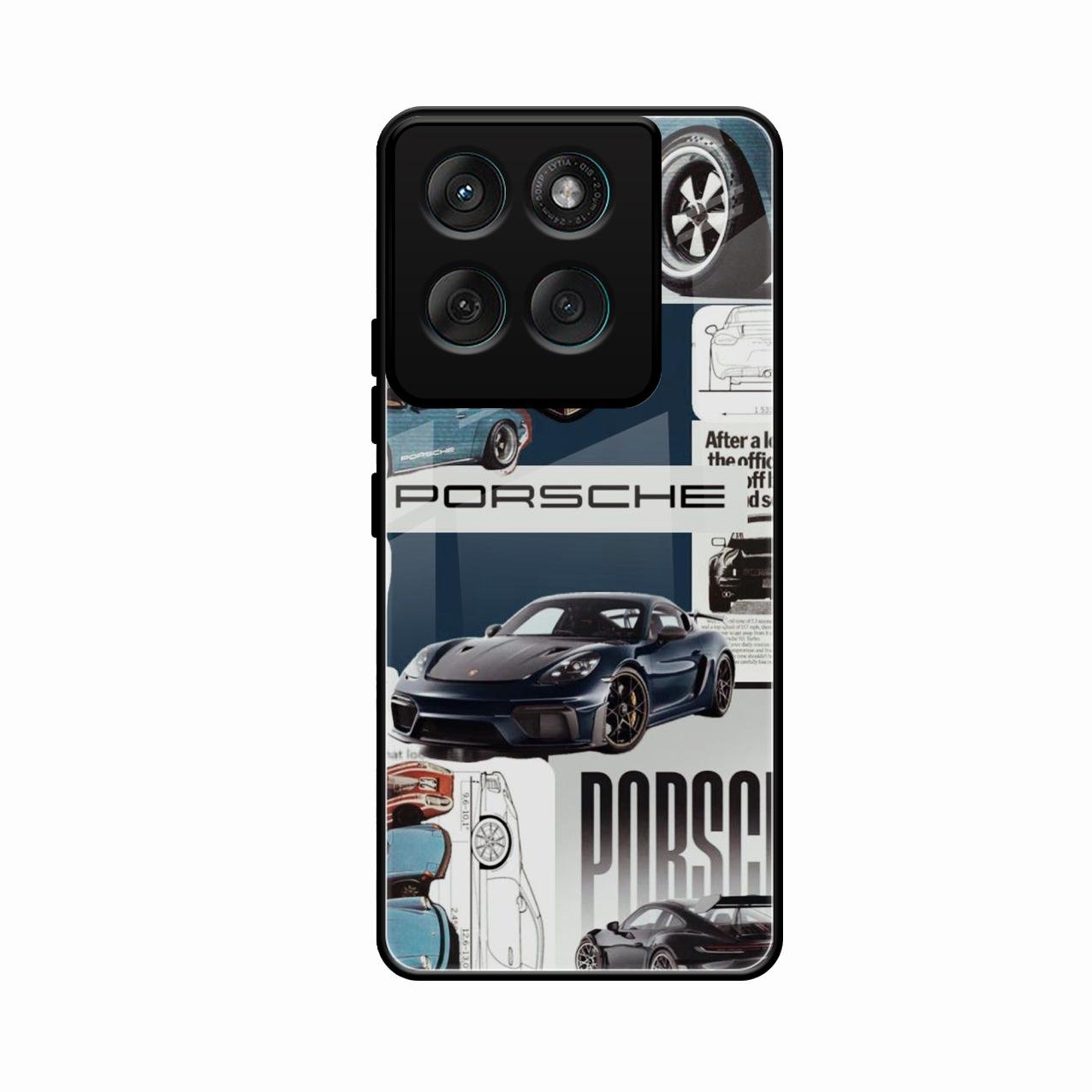 Porsche Group Art Glass Case Cover For Motorola G67 Power 5G