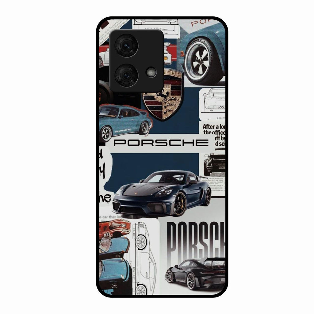 Porsche Group Art Glass Case Cover For Motorola g84 5G