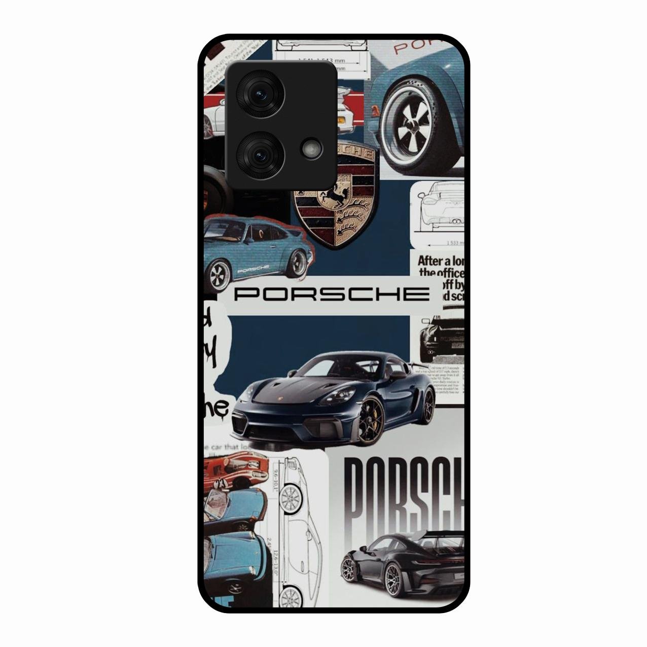Porsche Group Art Glass Case Cover For Motorola g84 5G