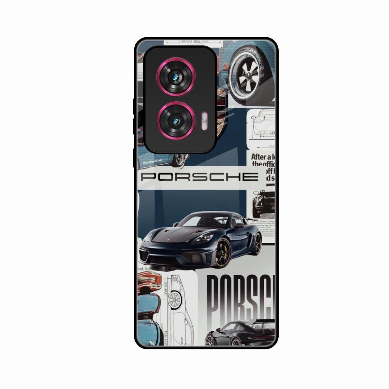Porsche Group Art Glass Case Cover For Motorola G96 5G