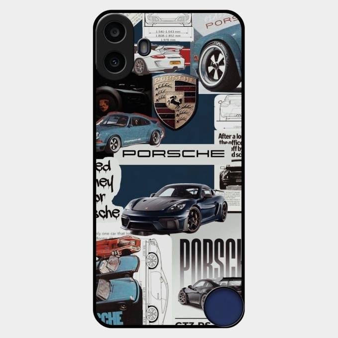 Porsche Group Art Glass Case Cover For Nothing Cmf Phone 1