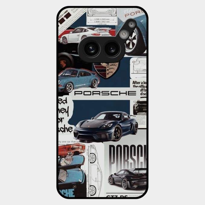 Porsche Group Art Glass Case Cover For Nothing Phone 2A Plus