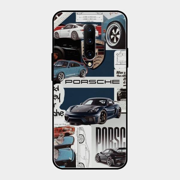 Porsche Group Art Glass Case Cover For Oneplus 7 Pro