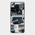 Porsche Group Art Glass Case Cover For Oneplus 8 Pro