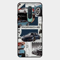 Porsche Group Art Glass Case Cover For Oneplus 8