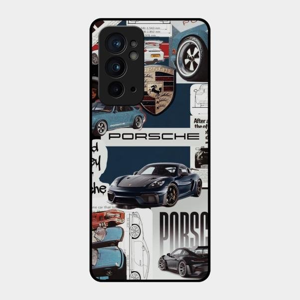 Porsche Group Art Glass Case Cover For Oneplus 9Rt 5G