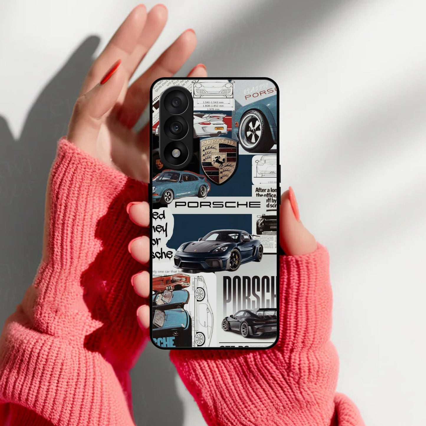 Porsche Group Art Glass Case Cover For OnePlus