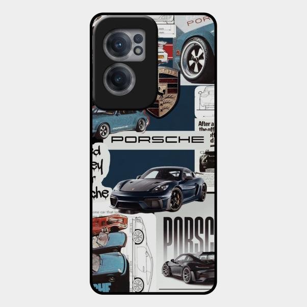 Porsche Group Art Glass Case Cover For Oneplus Nord Ce 2 5G