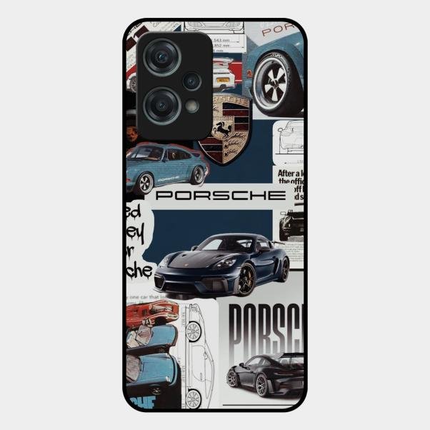 Porsche Group Art Glass Case Cover For Oneplus Nord Ce 2 Lite 5G
