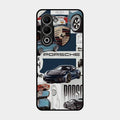 Porsche Group Art Glass Case Cover For Oppo A5 5G