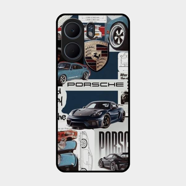 Porsche Group Art Glass Case Cover For Oppo A5X 5G