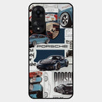 Porsche Group Art Glass Case Cover For Oppo A78 5G