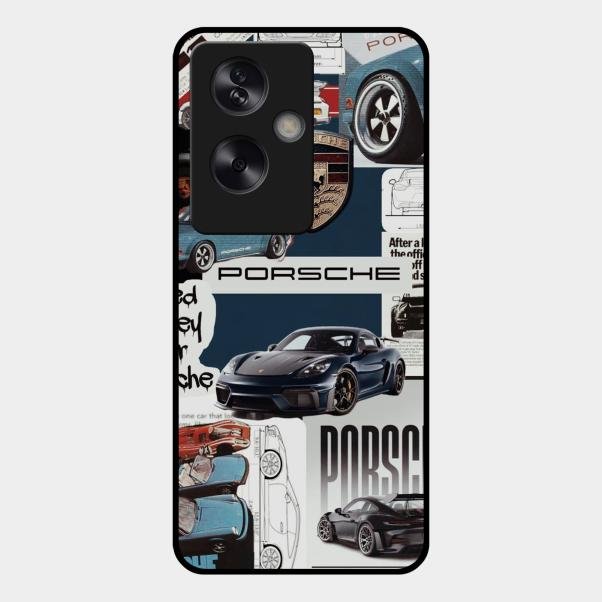 Porsche Group Art Glass Case Cover For Oppo A79 5G