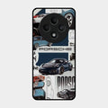 Porsche Group Art Glass Case Cover For Oppo F27 5G