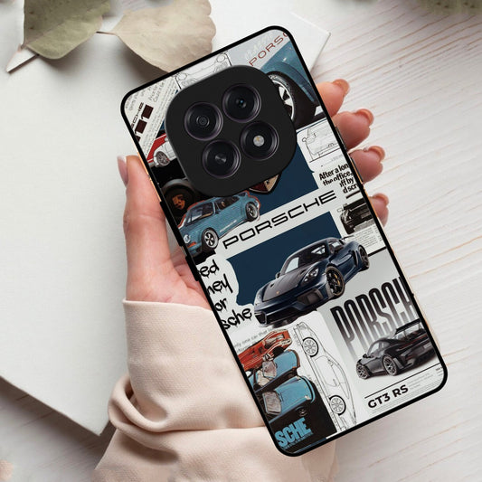 Porsche Group Art Glass Case Cover For Oppo